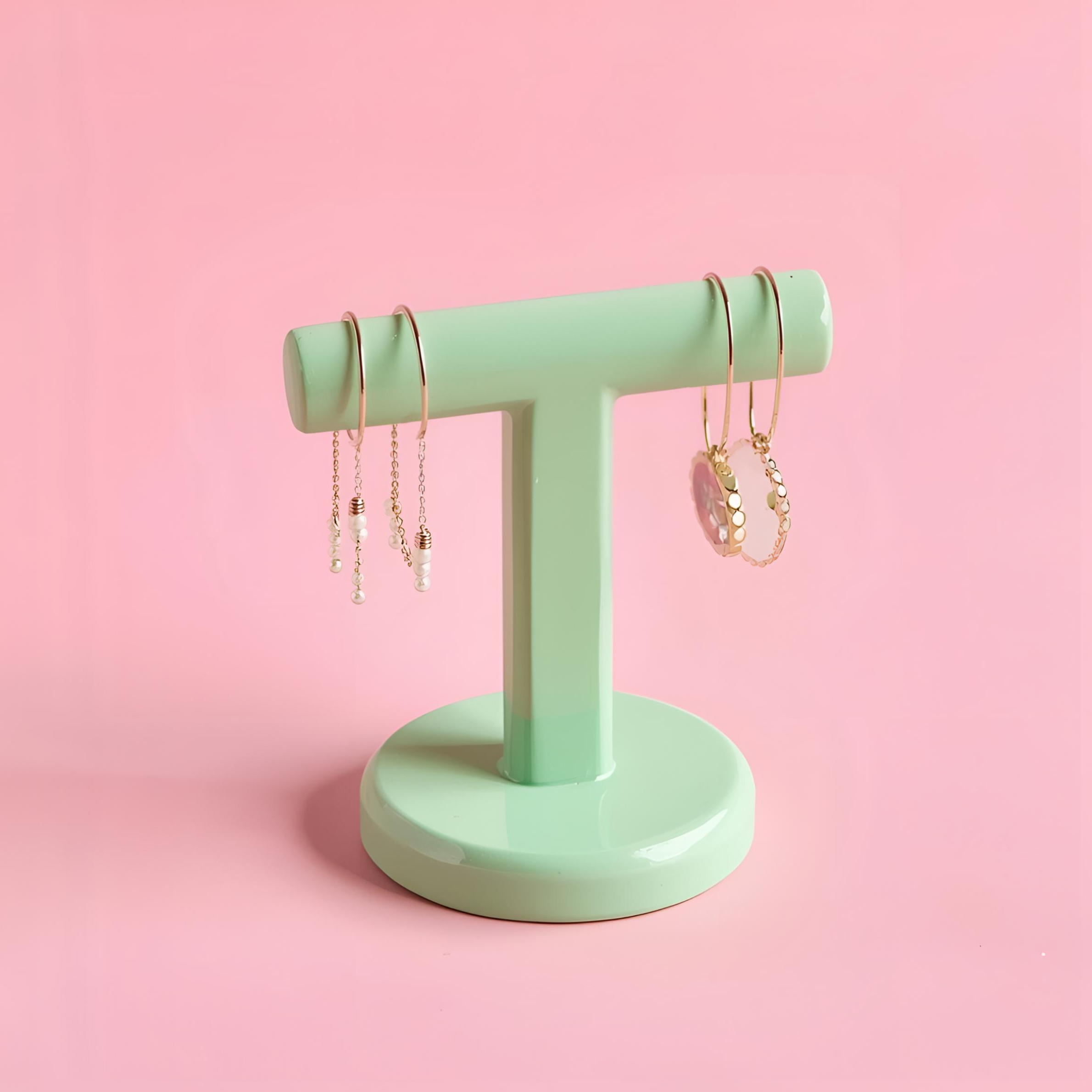 Mint Cloud Earring Holder